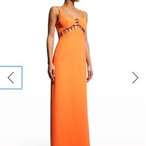 Orange formal dress